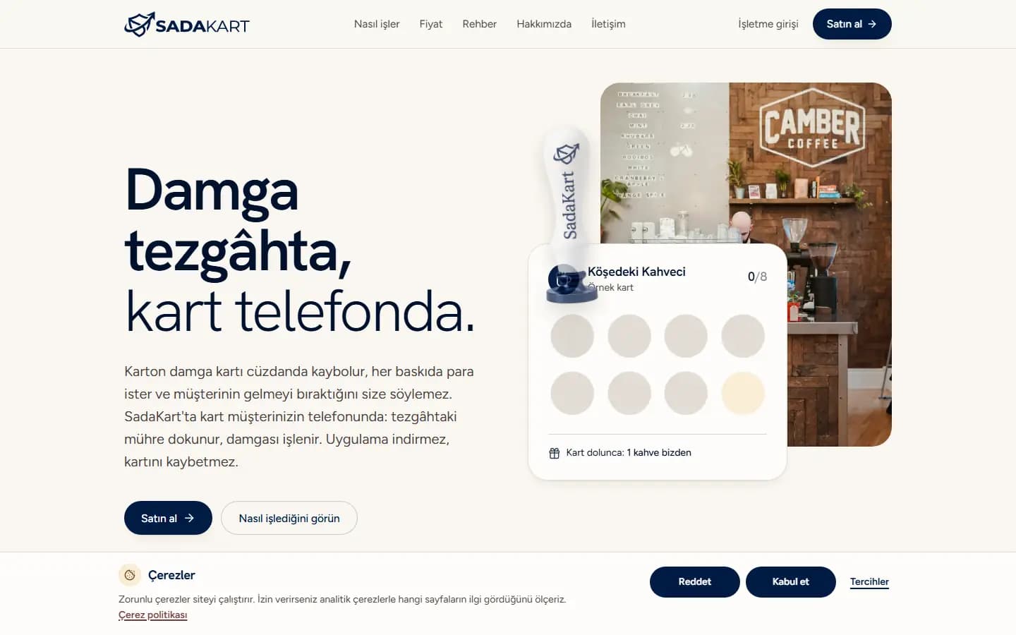 sadakartt.com ana sayfa ekran görüntüsü